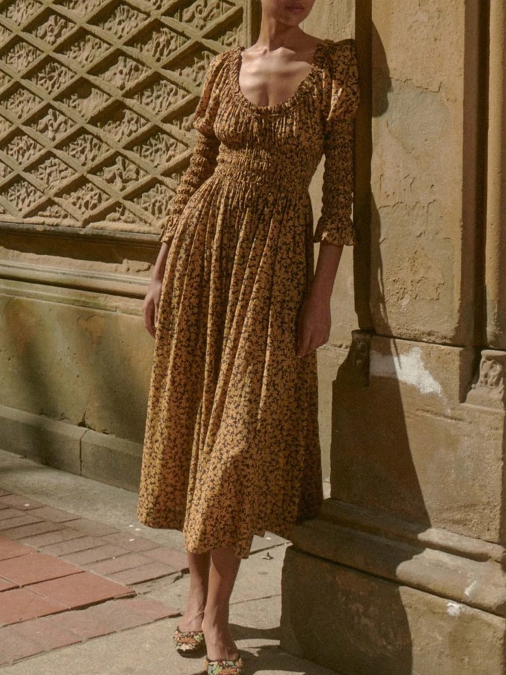 Doen Kaira dress in Dusk Winter Meadow
